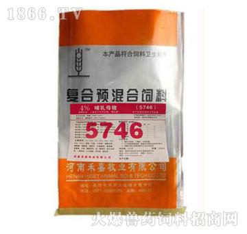 禾嘉小麦(次粉)型哺乳母猪4%预混料5746-禾嘉